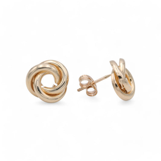 14k Yellow Gold Nudo Stud Earrings / 6-944901P