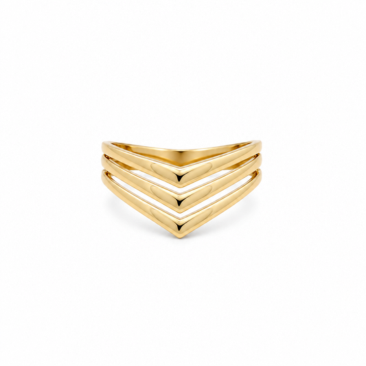 10K Yellow Gold Fashion Women's Ring / Size: 7 / Weight: 1.7 GR / DQWR0FS-45
