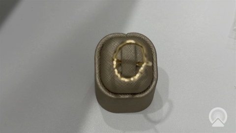 10K Yellow Gold Fashion Women's Ring / Size: 7.5 / Weight: 1.2 GR / DQWR0FS-46