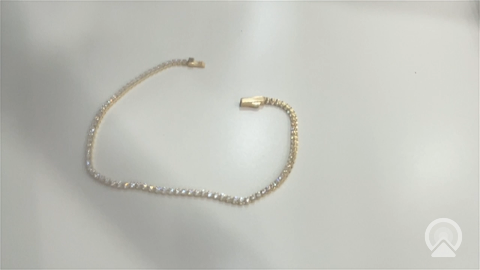 Pulsera tenis de oro amarillo 14K con zirconia / Medida: 2mm 7" / Peso: 3.2GR / BCFWB4FS-1