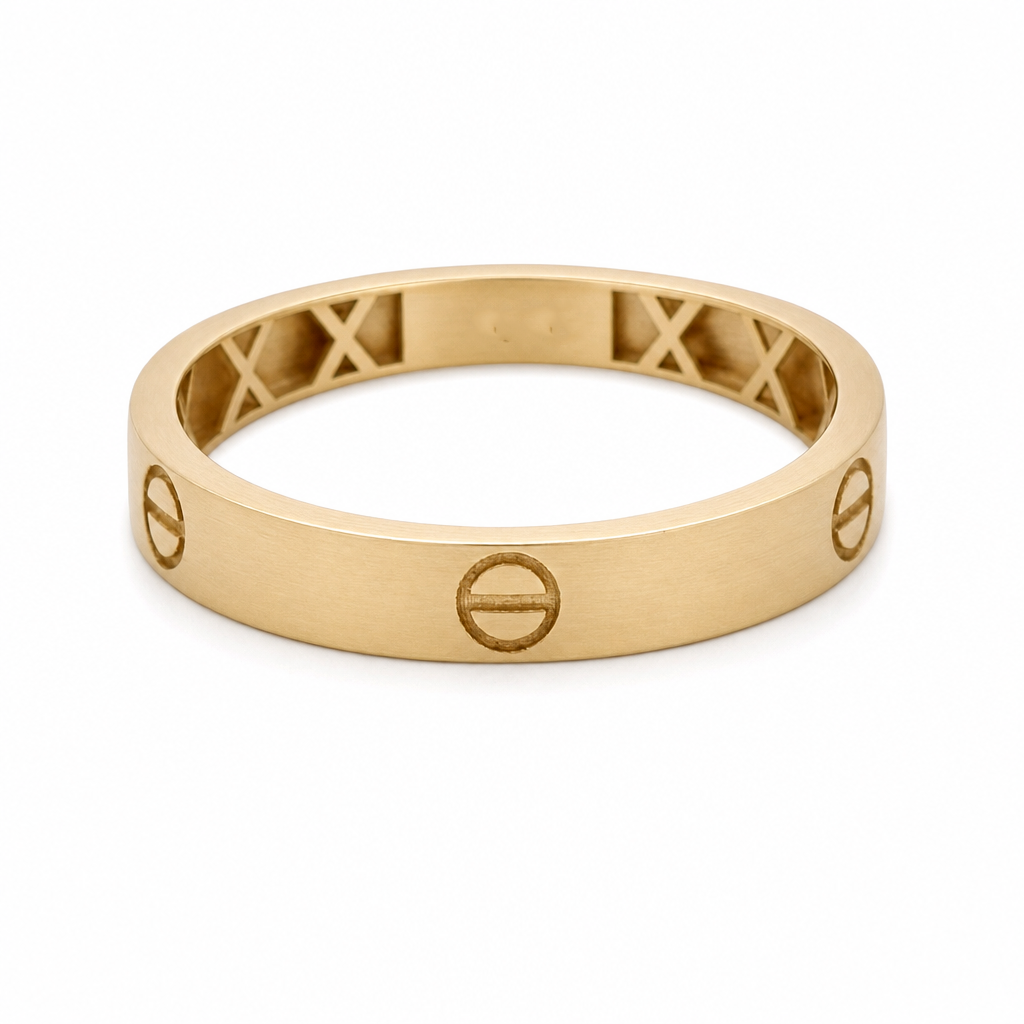 10K Yellow Gold Men’s Wedding Band / Stone: Cz / Size: 11.25 / Weight: 1.4 GR
