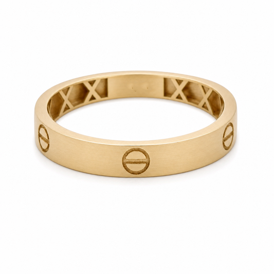 10K Yellow Gold Men’s Wedding Band / Stone: Cz / Size: 11.25 / Weight: 1.4 GR