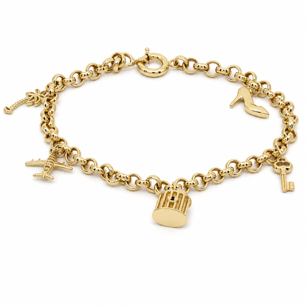10K Yellow Gold Fashion Women's Bracelet / Size: 7'' / Weight: 4.5 GR / B25-84