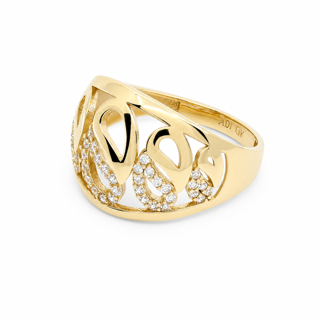 10K Yellow Gold Fashion Women's Ring / Size:7.5 / Weight: 2.5 GR / Y25-392