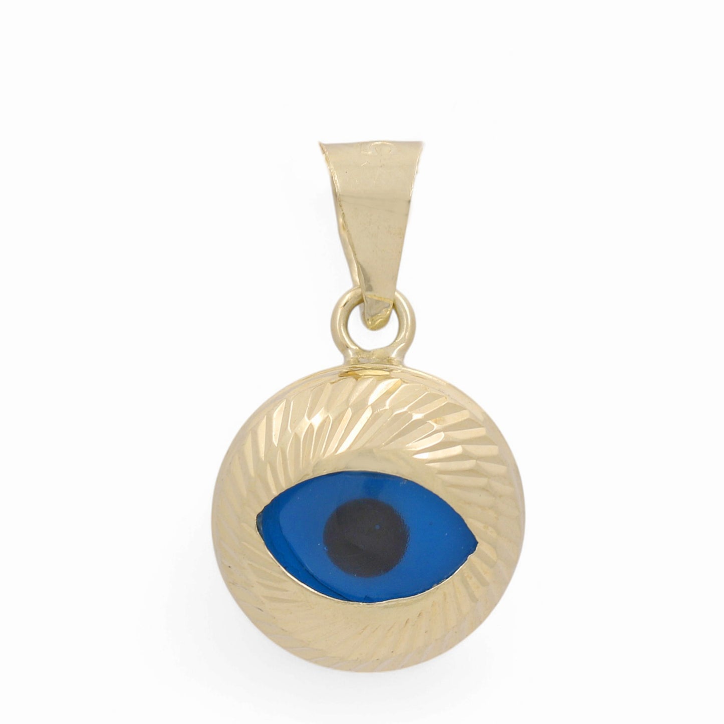 10K Yellow Gold Blue Eye Pendant / Weight: 0.7 GR / BCFPD0EY