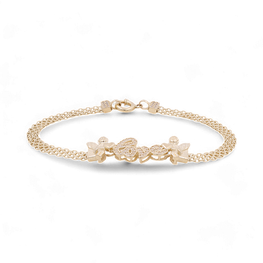 14K Yellow Gold Love Women’s Bracelet / CZ / Weight: 7.4 GR / Size: 7” / COWB4LV