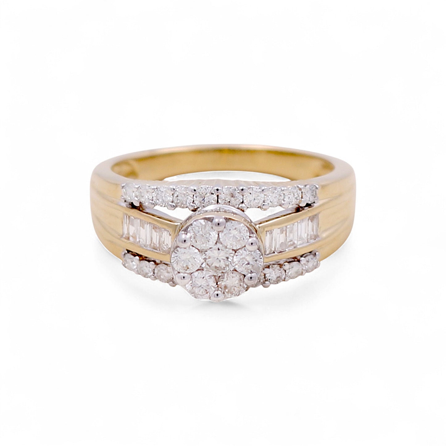 10K Yellow Gold Diamond Women's Engagement Ring / Stone: 1.00CT / Size: 7 / 78495Y