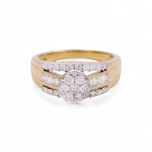 10K Yellow Gold Diamond Women's Engagement Ring / Stone: 1.00CT / Size: 7 / 78495Y