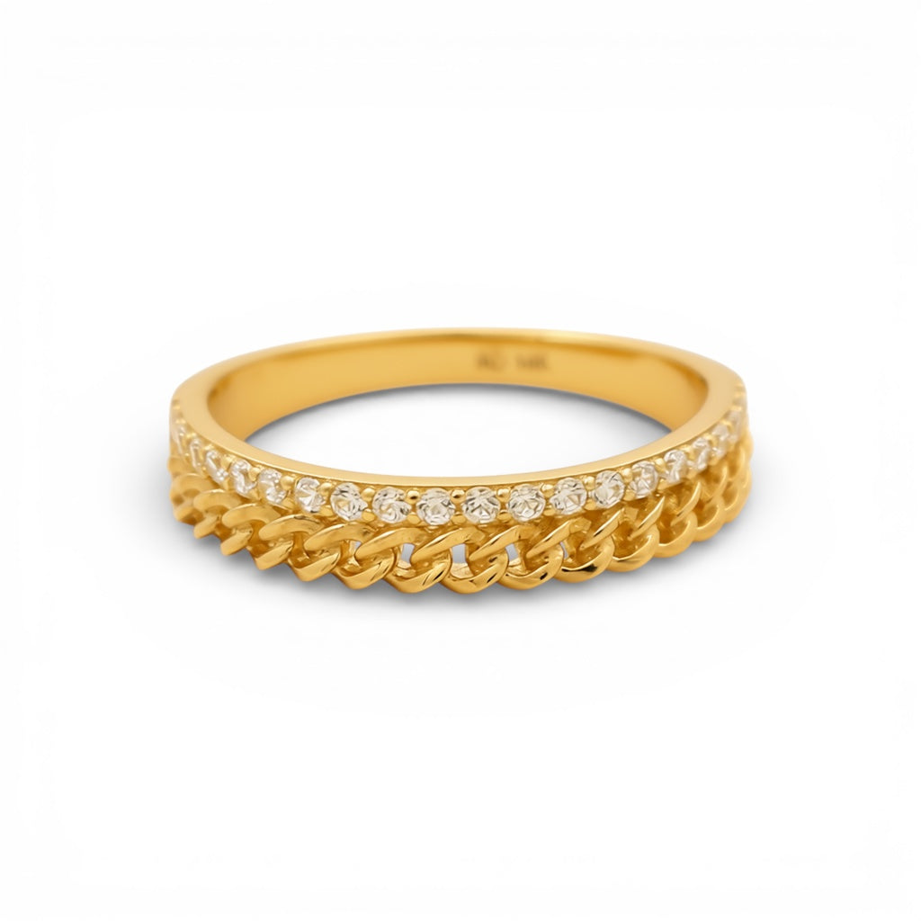 10K Yellow Gold Fashion Women's Ring / Size: sz:7 / Weight: 2.1gr / DQWR0FS-113