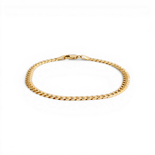 14K Yellow Gold Curb Bracelet / Size: 5mm 8" / Weight: 5.7 GR
