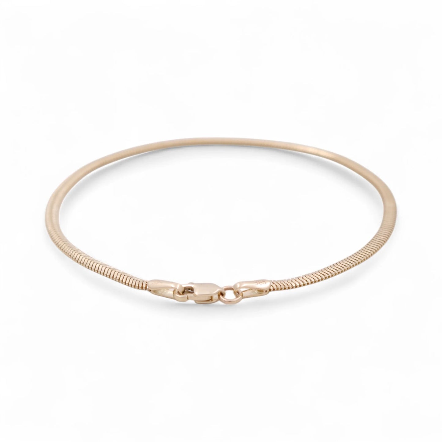 14K Yellow Gold Snake Link Bracelet / Size: 2.5mm 8" / Weight: 2.7 GR / CLBWB4SK2.5-8