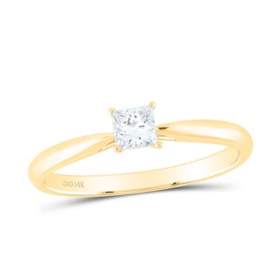 14K Yellow Gold Women's Diamond Engagement Ring / Stone: 1/4 CT Dia / Size: 7.5 / 182387