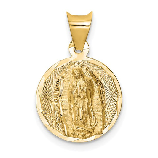14K Yellow Gold Virgen De Guadalupe Pendant / Weight: 1.1gr / K5630