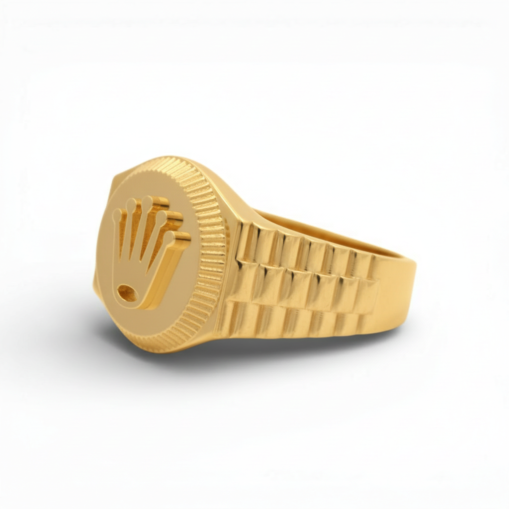 10K Yellow Gold Rx Men's Ring / Size: 11 / Weight: 4.5 GR / DQMR0RX