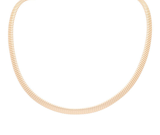 14K Yellow Gold WomEn's Omega Flexible Necklace / Size: 17" / Weight: 18.1 GR / CCNK4OM