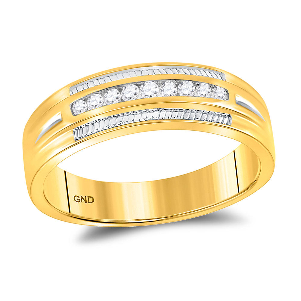 10K Yellow Gold Diamond Trio Set Ring / Stone: 5/8 CT Dia / Size: 7 & 10 / 118981