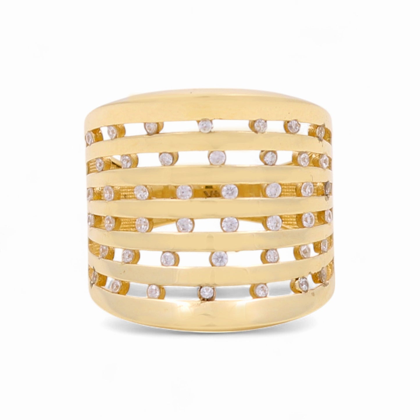 14k Fashion Women's Ring with Cz / Weight 3.7 GR