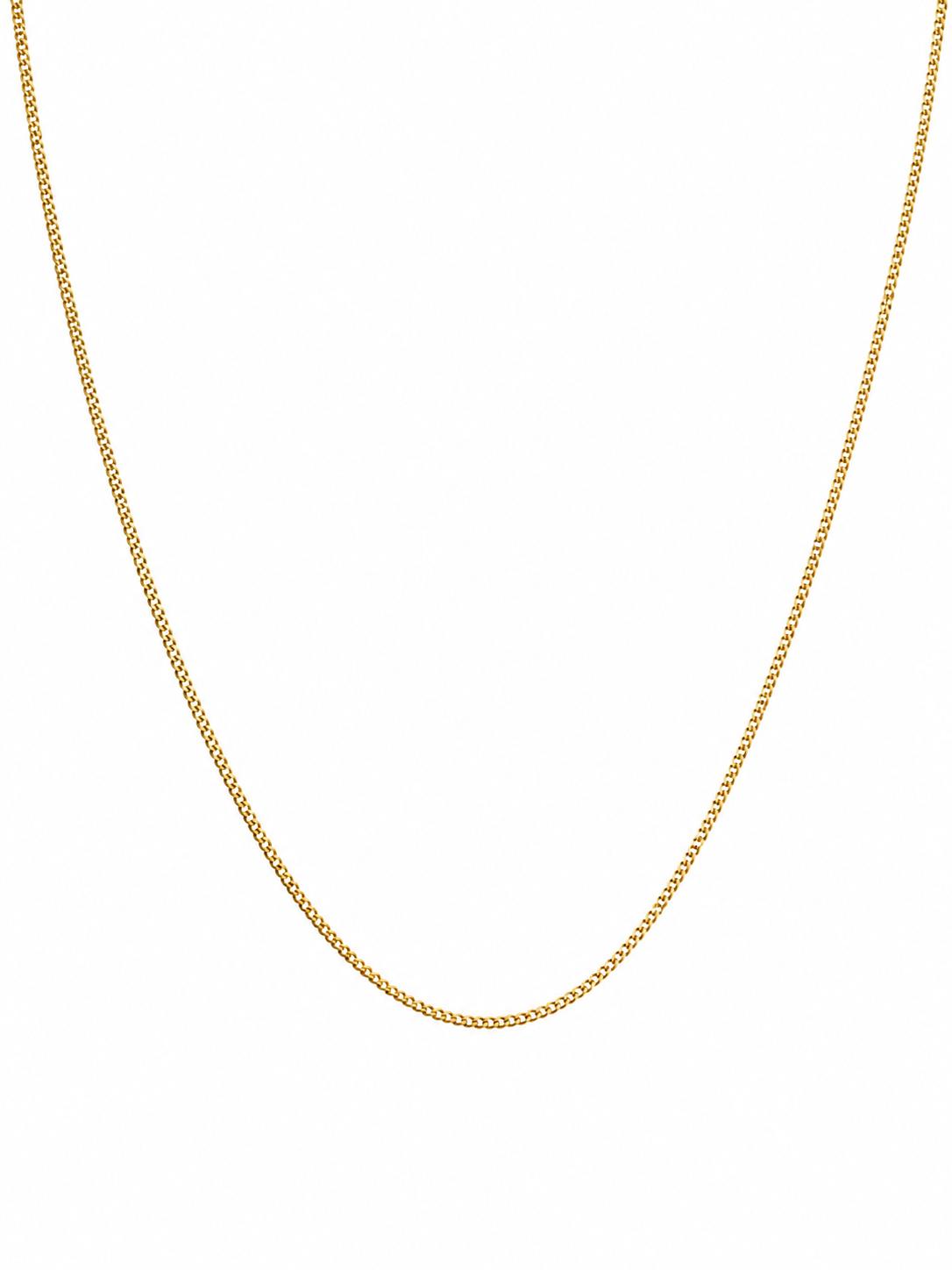 10K Yellow Gold Baby Cuban Link Chain / Size: 0.8mm-18'' / Weight: 0.8gr / LCCSCH0CL0.8-18