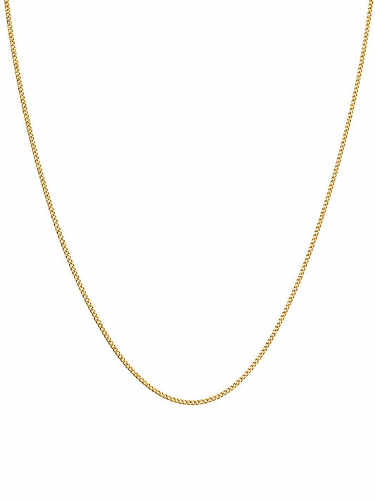 10K  Yellow Gold Baby Cuban Link Chain / Size: 0.8mm-18'' / Weight:1.1gr / LCCSCH0CL0.8-18