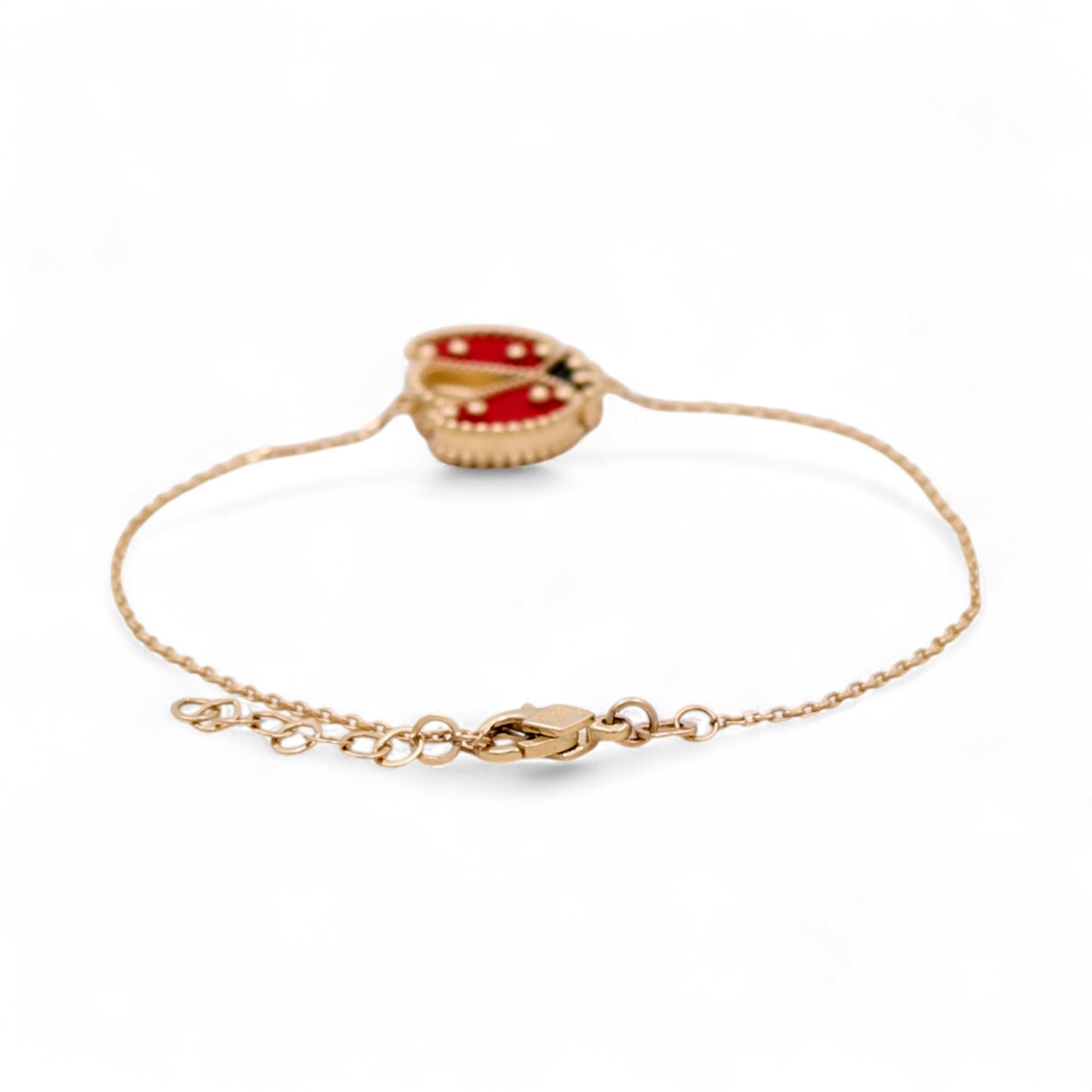 14K Yellow Gold Ladybug Women's Bracelet / Size: 7" / Weight: 3.4 GR