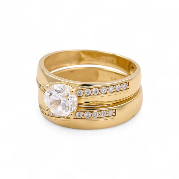 14K Yellow Gold Women’s Bridal Set / Stone: Cz / Size: 7.5 / Weight: 4.7 GR / DEEWR4BS-3