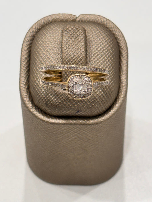 10k Dia Yellow Gold  Diamond Engagement Ring / Size:7  / 188308