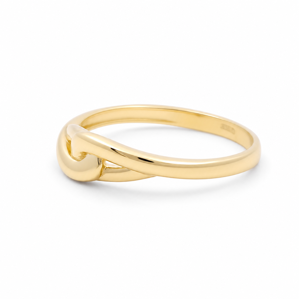 10K Yellow Gold Fashion Women's Ring  / Size: 7 / Weight: 1.4 GR