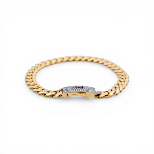 10K Yellow Gold Women's Monaco Semisolid Bracelet / Size: 6mm 7.5" / Weight: 6.7 GR / CSWB0MON6-7.5