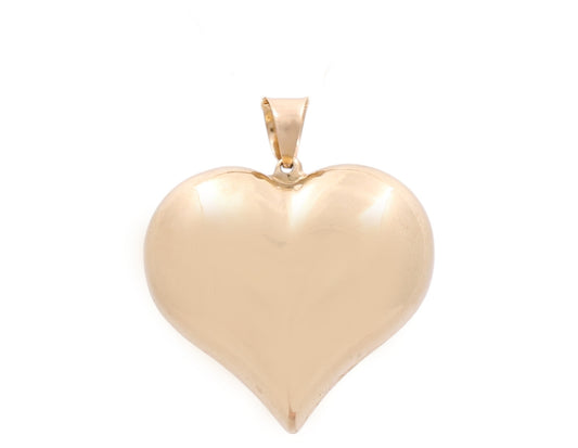 14K Yellow Gold Fashion Heart Pendant / Weight: 3.4 GR / DQPD4HR-1