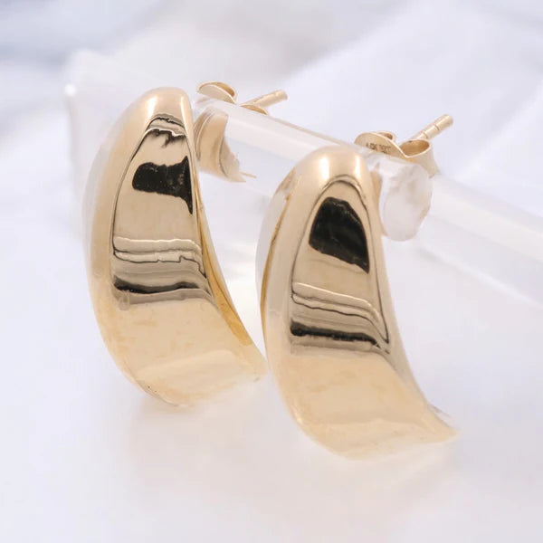 14K Yellow Gold Fashion Stud Earrings / Weight 3.1gr / COES4FS-6