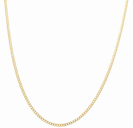 14K Yellow Gold Curb Chain / Size: 5.5mm 24" / Weight: 19.3GR / CACH4CB5.5-24