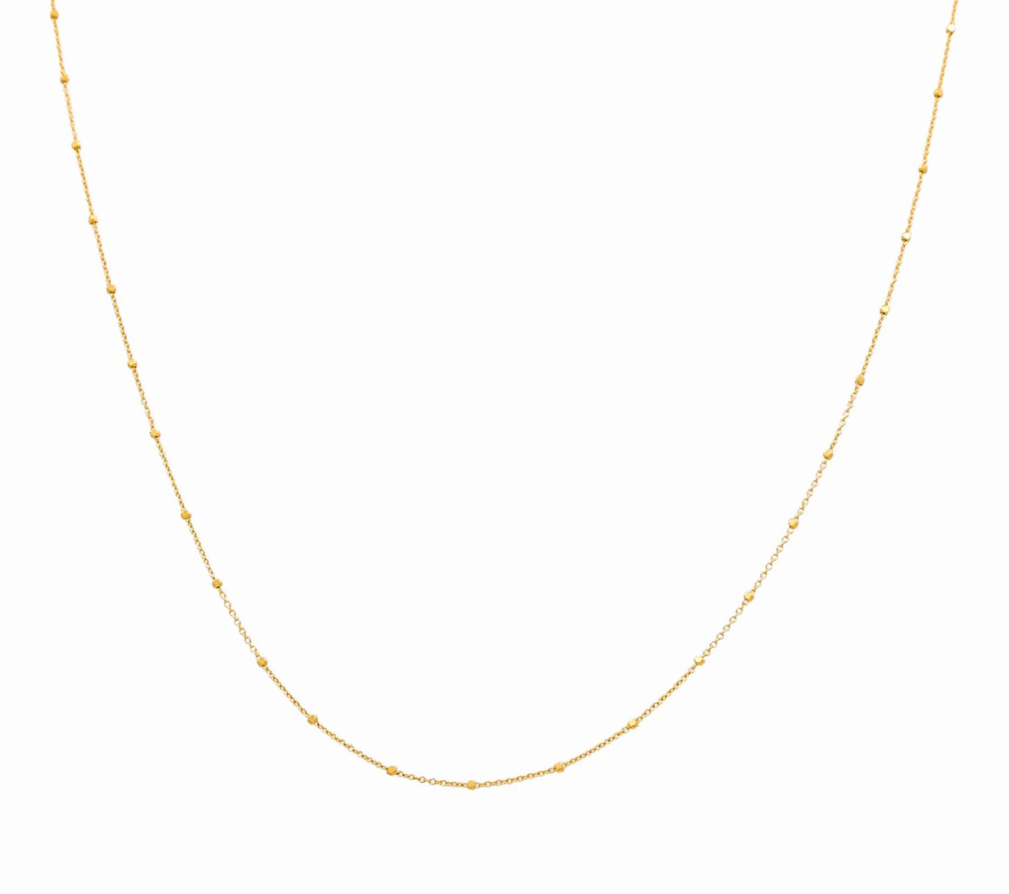 14K Yellow Gold Fashion Balls Chain / Size: 2mm 16" / Weight: 2.9gr / LCCCH4BLL