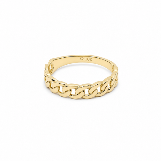 10K Yellow Gold Fashion Women's Ring / Size:7 / Weight: 1.4 GR / DQWR0FS-115