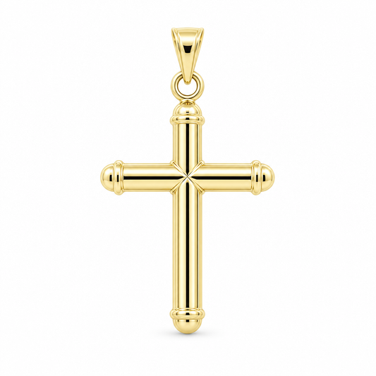 14K Yellow Gold Cross Pendant / Weight: 1.1 GR / DQPD4CRSS-4