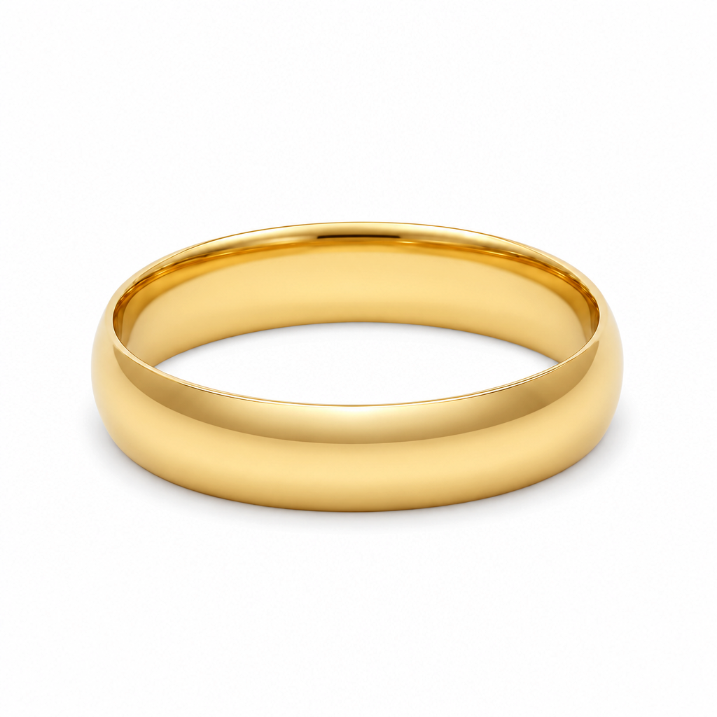 14K Yellow Gold Men's Wedding Band / Size: 11/5MM / Weight: 4.3 GR / DEEMWB4PL
