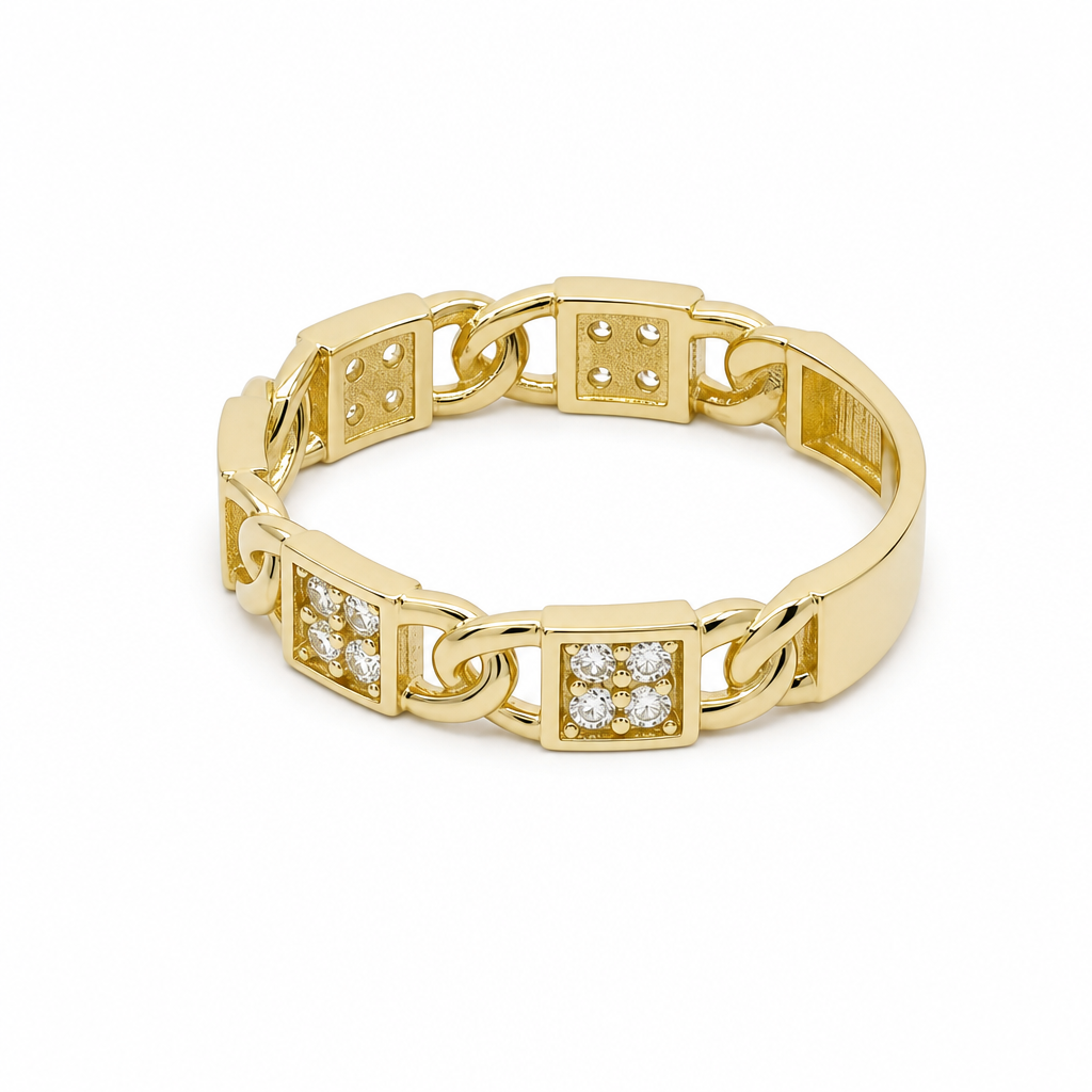 10K Yellow Gold Fashion Women's Ring / Size:7 / Weight: 1.9 GR / DQWR0FS-118