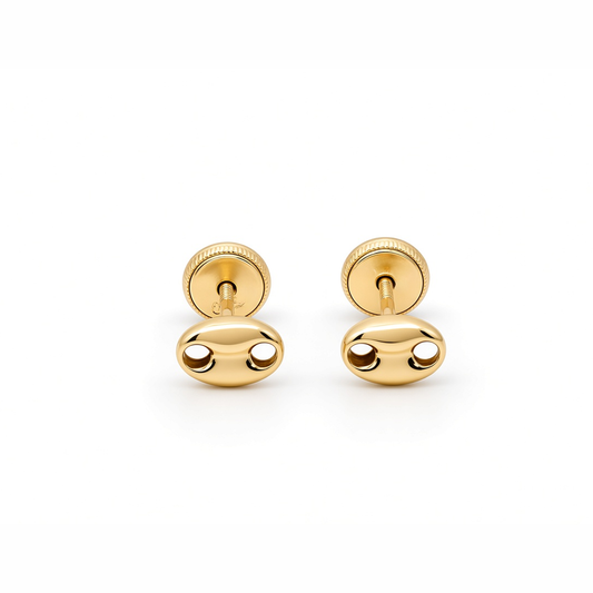 14K Yellow Gold Fashion GG Earrings / 6-A69601P4