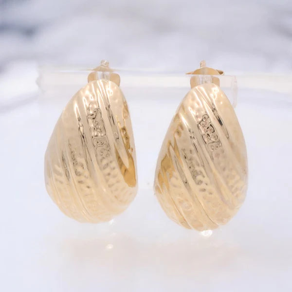 14KT Yellow Gold Fashion Earrings COES4FS-9