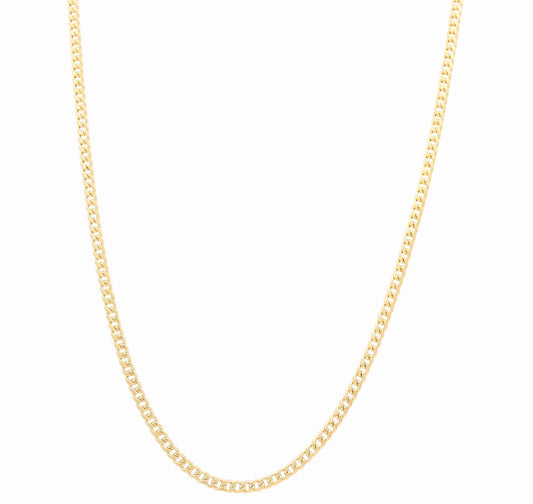 10K Yellow Gold Solid Cuban Link Chain / Size: 4mm 18" / Weight: 19.6 GR / SCCACH0CL4-18
