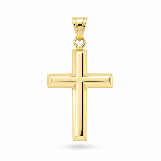 14K  Yellow Gold Cross Pendant / Weight: 2.4 GR / DQPD4CRSS-2