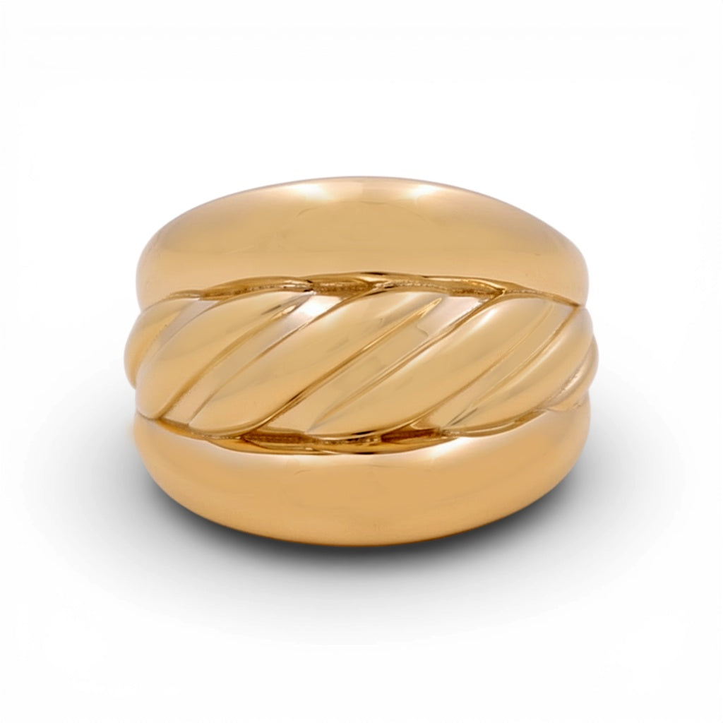 14K Yellow Gold Fashion Women's Ring / Size: 7.75 / Weight: 3.5 GR / Y24-775