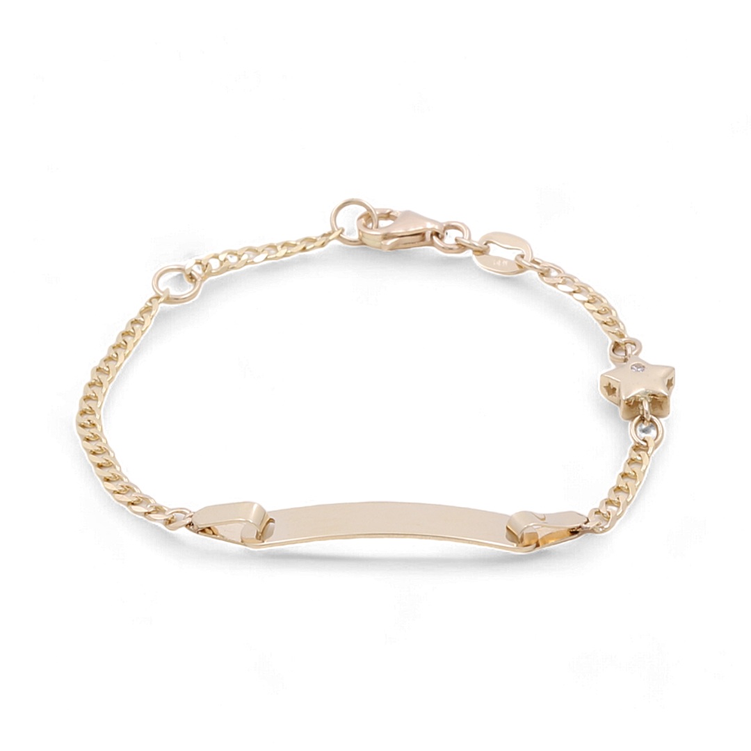 14K Yellow Gold Kids Bracelet / Size: 5.5” / Weight: 2.1 GR / CSBB4ST