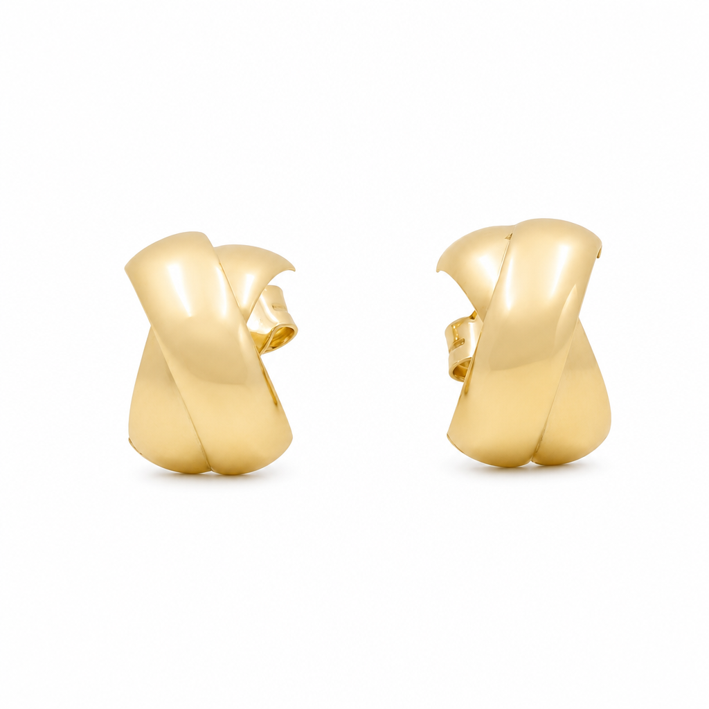 10K  Yellow Gold Fashion Earring / Weight: 1.3gr / ORC162