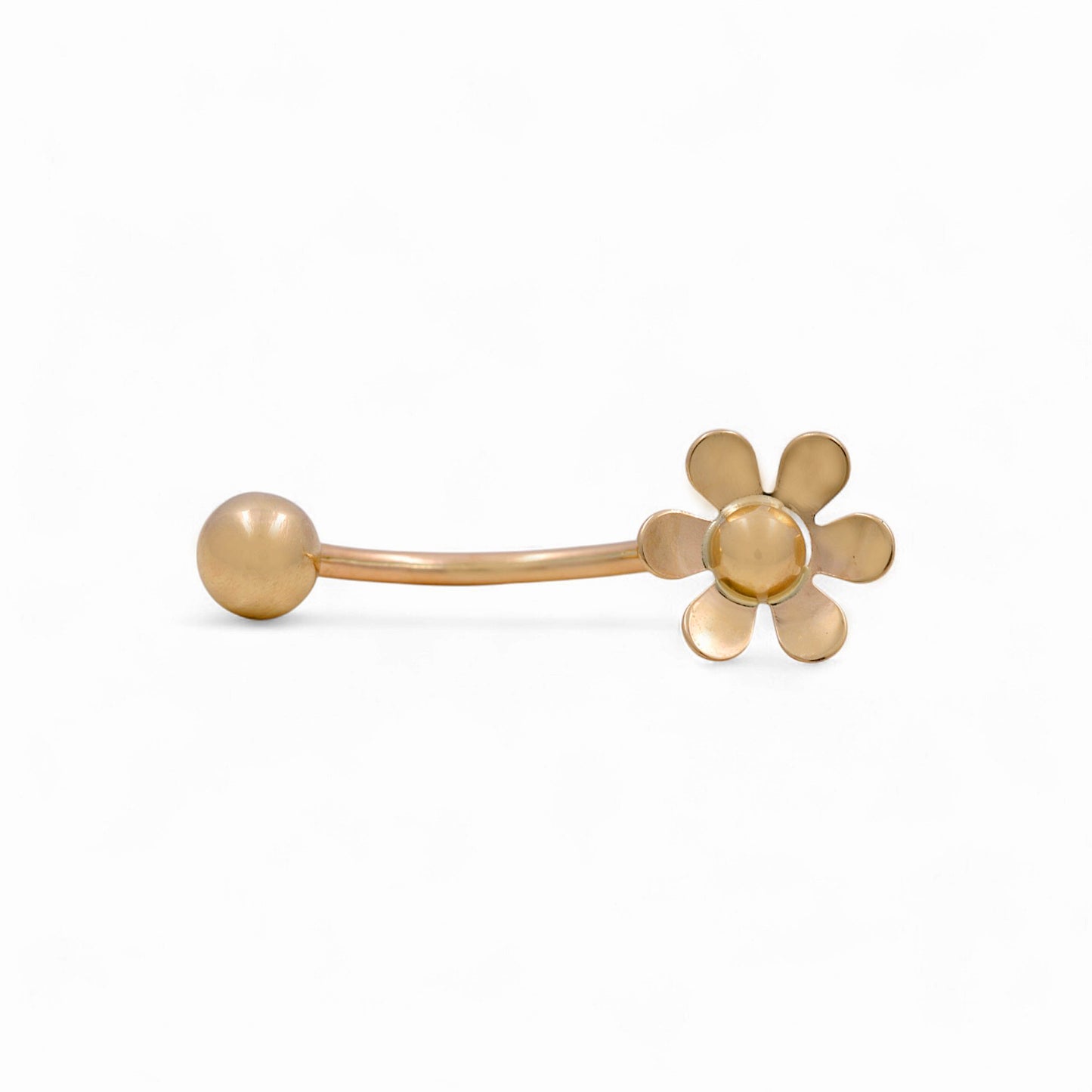 14K Yellow Gold Flower Piercing / 6-146801K
