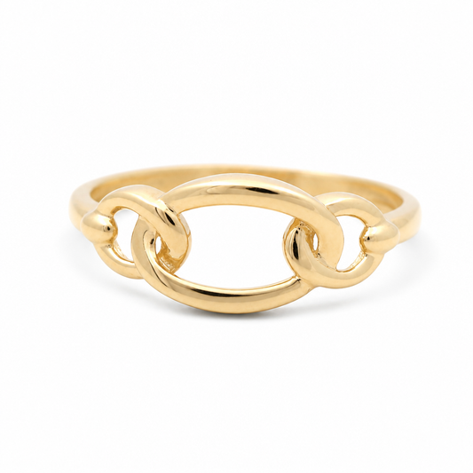 10K Yellow Gold Fashion Women's Ring  / Size: 7 / Weight: 1.2 GR