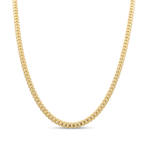 14K Yellow Gold Solid Cuban Link Chain / Size: 6mm 24" / Weight: 63.8 GR / SCCACH4CL6-24