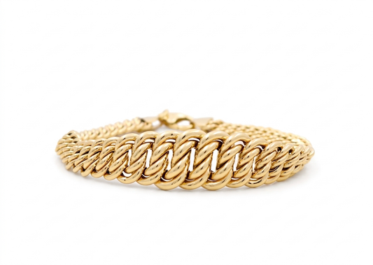 14K Yellow Gold Princess Women's Bracelet / Size: 7.50''/ Weight: 9.7GR / 169-00033