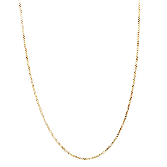 14K Yellow Gold Box Light Chain / Size 1.7mm 20” / Weight: 9.2 GR / LCS4-20