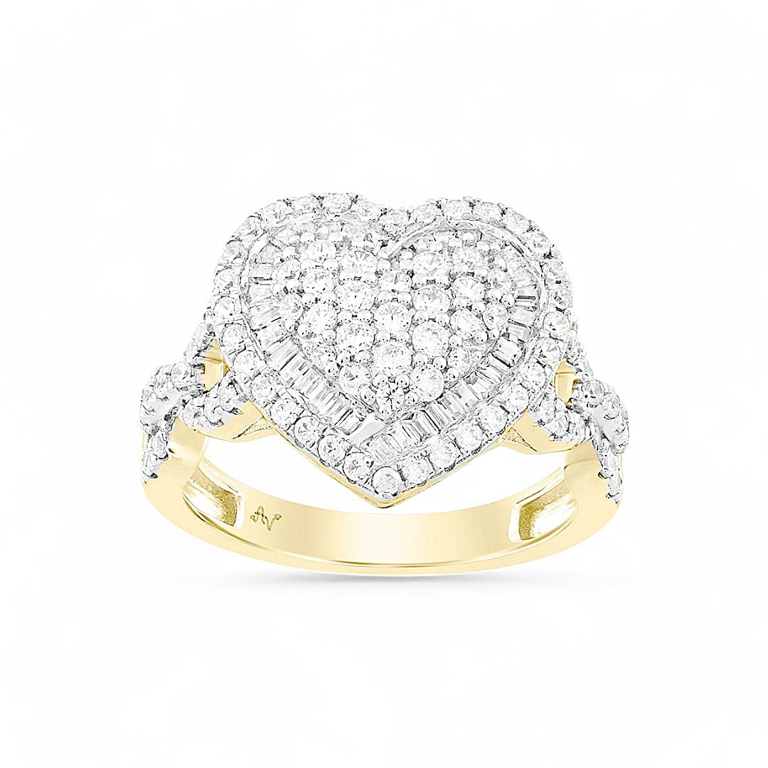 10K Yellow Gold Women's Diamon Ring 1.0Ct / Size 6.5/ 316681Y