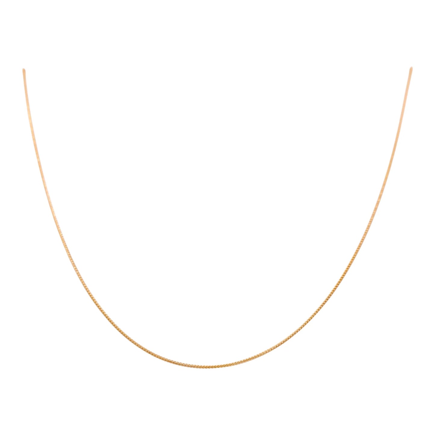 10K Yellow Gold Franco Link Chain / Size: 1mm 18"/ Weight: 2.3 GR / CCSCH0FR1-18